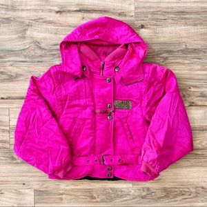 90s Vintage Hot Pink Puffy Jacket